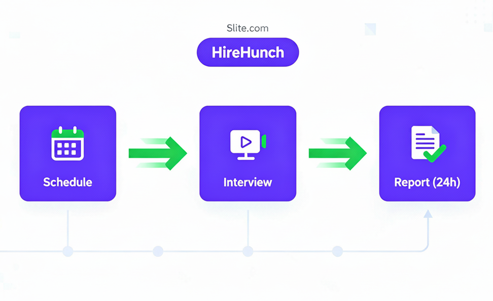 24-hour turnaround interview feedback reports - Same-day scheduling with automated reminders and fast candidate screening results
