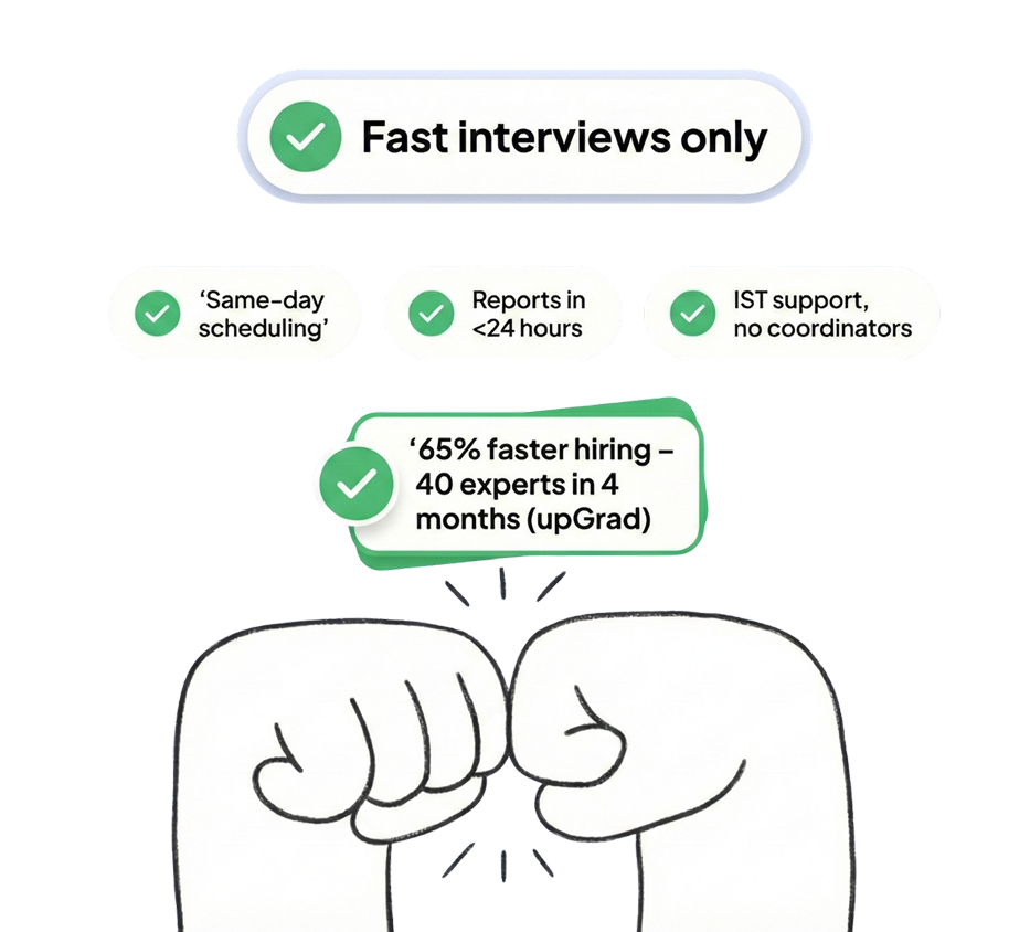 Same-day interview scheduling feature comparison - HireHunch vs Karat