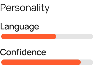 HireHunch candidate personality and skill assessment visual report